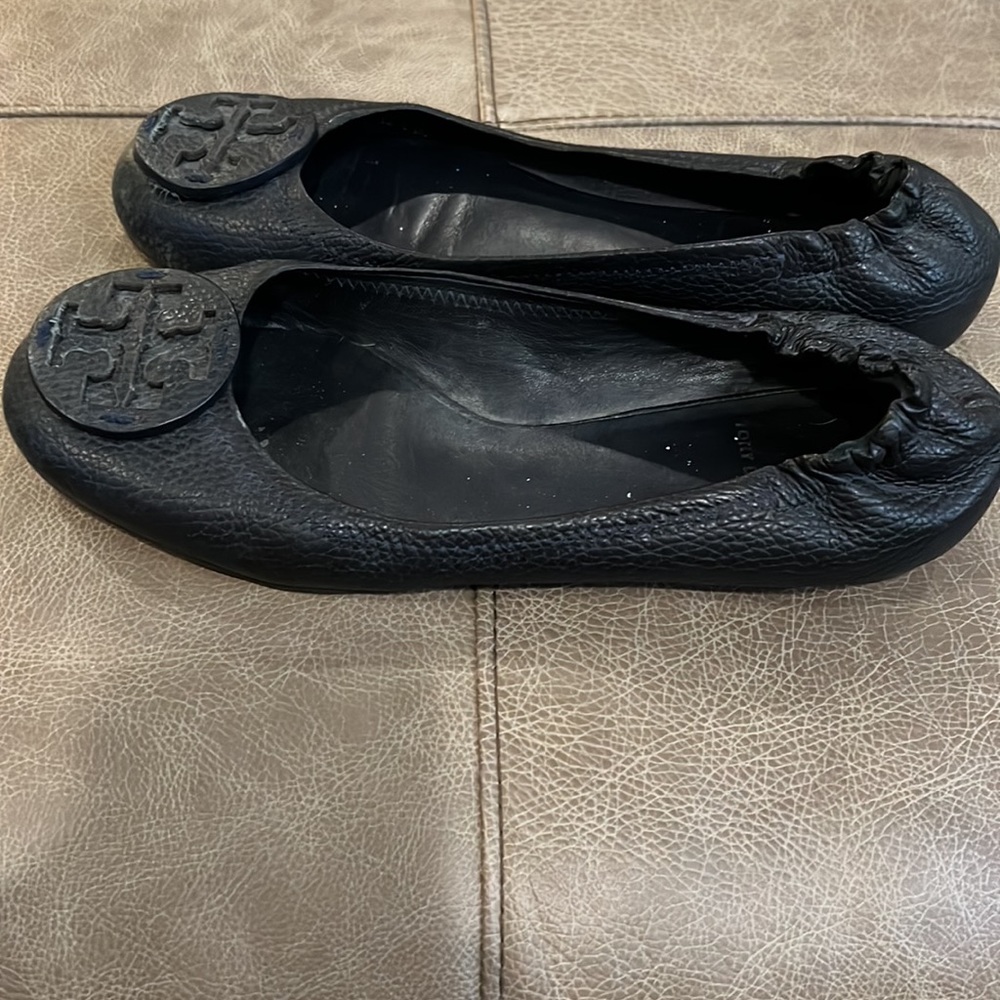 Tory Burch Navy Reva Flats - Picture 5 of 6
